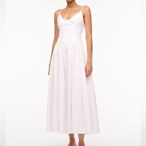 Staud White Dena Dress